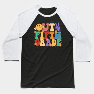 Peace Out Fifth 5th Grade Class of 2023 Goodbye 5th Grade Baseball T-Shirt